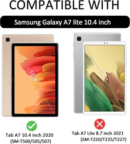 Case for Samsung Galaxy Tab A7 10.4 Inch, Premium PU and Soft TPU, Multi-Angle Viewing Smart Stand Back Cover with Magnetic Clasp for Tablet A7 10.4" 2020 (SM-T500/T505/T507), Pink Marble in Saudi Arabia