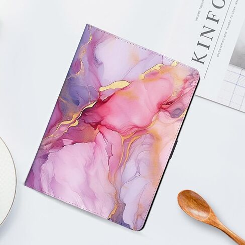 Case for Samsung Galaxy Tab A7 10.4 Inch, Premium PU and Soft TPU, Multi-Angle Viewing Smart Stand Back Cover with Magnetic Clasp for Tablet A7 10.4" 2020 (SM-T500/T505/T507), Pink Marble in Saudi Arabia