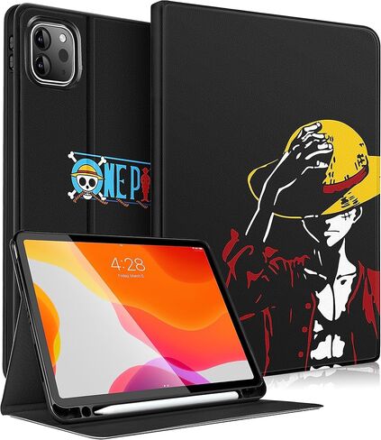 حافظة عصرية لجهاز iPad Pro 12.9 2022/2021/2020/2018 للأطفال والبنات والمراهقات والأولاد والنساء وحامل قلم رصاص بتصميم كرتوني لطيف لجهاز Apple iPad 12.9 بوصة (الجيل السادس/الخامس/الرابع/الثالث) in Saudi Arabia