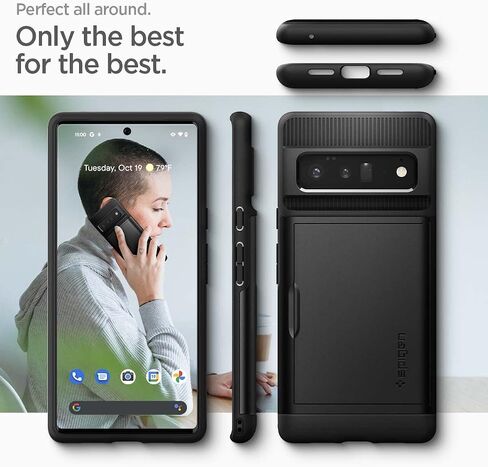 Spigen Slim Armor CS Designed for Google Pixel 6 Pro Case (2021) - Black in Saudi Arabia