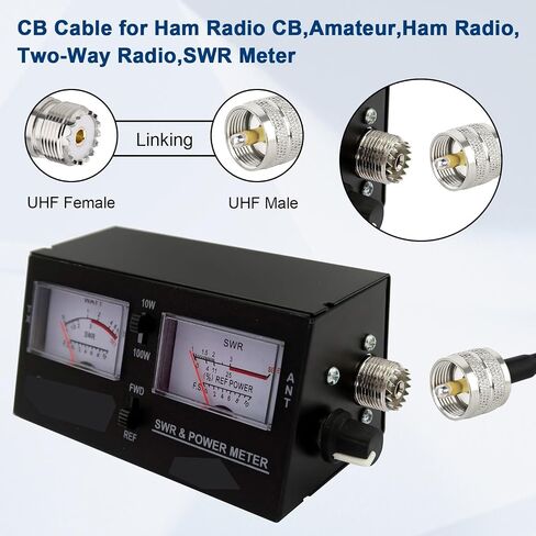 XRDS -RF RG316 UHF Male to UHF Female Coaxial Cable 6FT – CB Antenna Cable PL 259 UHF Male to UHF Female SO239 Cable, 50 Ohm Low Loss for HAM Radio Antenna in Saudi Arabia