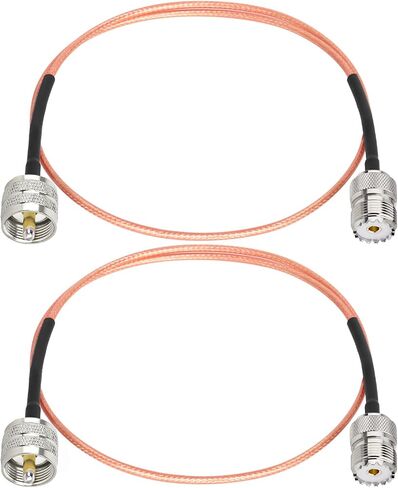 XRDS -RF RG316 UHF Male to UHF Female Coaxial Cable 6FT – CB Antenna Cable PL 259 UHF Male to UHF Female SO239 Cable, 50 Ohm Low Loss for HAM Radio Antenna in Saudi Arabia