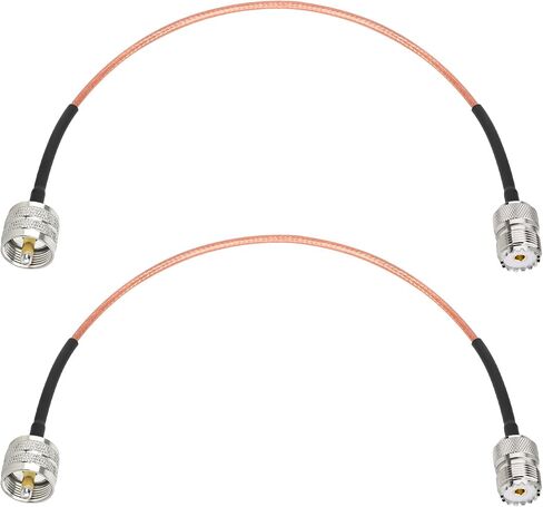 XRDS -RF RG316 UHF Male to UHF Female Coaxial Cable 6FT – CB Antenna Cable PL 259 UHF Male to UHF Female SO239 Cable, 50 Ohm Low Loss for HAM Radio Antenna in Saudi Arabia