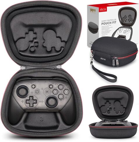 sisma Switch Controller Case Compatible with Nintendo Switch Pro Controller, Travel Safekeeping Controller Holder Protective Cover Storage Case Black Carrying Bag in Kuwait