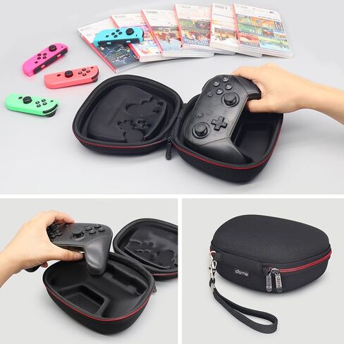 sisma Switch Controller Case Compatible with Nintendo Switch Pro Controller, Travel Safekeeping Controller Holder Protective Cover Storage Case Black Carrying Bag in Kuwait