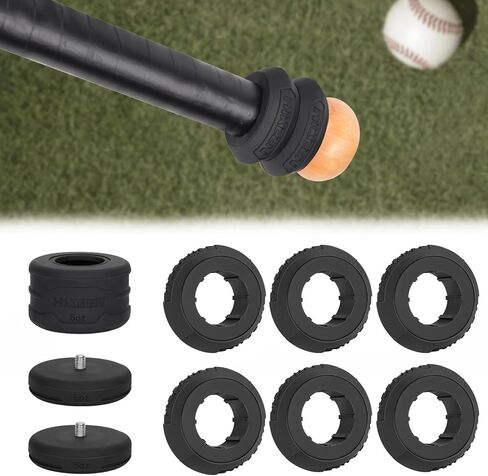 6 قطعة مضرب بيسبول قبضة خنق خواتم خنق حلقة البيسبول البيسبول تيبول Tball الخفافيش خنق حتى حلقة الخفافيش مقبض مضرب بيسبول الملحقات in Kuwait