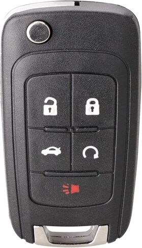 Replacement Uncut Trunk Car Key Fob Keyless Entry Remote Flip fits 2010-2017 Equinox, Sonic, Trax, Terrain (OHT01060512) / P/N: 13504199, 13500221 in Kuwait