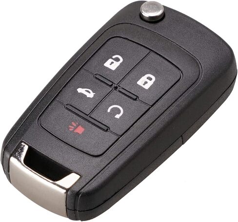 Replacement Uncut Trunk Car Key Fob Keyless Entry Remote Flip fits 2010-2017 Equinox, Sonic, Trax, Terrain (OHT01060512) / P/N: 13504199, 13500221 in Kuwait