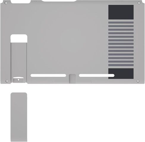 eXtremeRate Soft Touch Grip Classics NES Style Console Back Plate DIY Replacement Housing Shell Case for Nintendo Switch Console with Kickstand – JoyCon Shell NOT Included in Kuwait