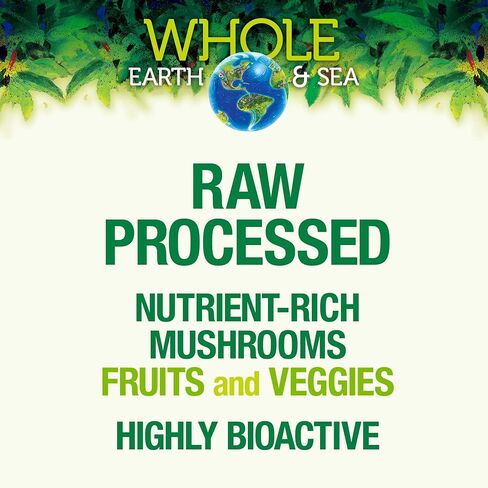 Whole Earth & Sea from Natural Factors, Super Mushroom, Whole Food Supplement, Vegan, 60 vegetarian capsules (60 servings) in Saudi Arabia