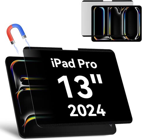 Magnetic Privacy Filter Compatible with iPad Pro 13 Inch 7th (2024, M4), Removable Anti Glare Blue Light Privacy Screen Privacy Screen Privacy Screen in Kuwait