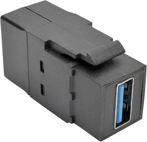 وصلة تثبيت على لوحة Keystone من Tripp Lite USB 3.0 (F/F)، الكل في واحد، أسود (U325-000-KP-BK) in Saudi Arabia