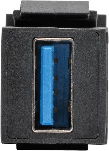 وصلة تثبيت على لوحة Keystone من Tripp Lite USB 3.0 (F/F)، الكل في واحد، أسود (U325-000-KP-BK) in Saudi Arabia