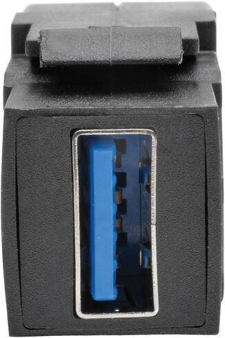 وصلة تثبيت على لوحة Keystone من Tripp Lite USB 3.0 (F/F)، الكل في واحد، أسود (U325-000-KP-BK) in Saudi Arabia