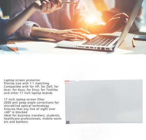 17 Inch Laptop Screen Protector, Anti Blue Light Private Screen, Anti Dazzing, Protects Eyes,Compatible with HP, Acer, for Business Travelers in Kuwait