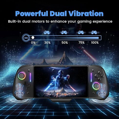 وحدة تحكم معززة سبليت باد برو للتبديل/تبديل OLED، قطعة واحدة من Joypad قبضة محمولة مع ضوء LED قابل للتعديل، توربو، رسم الخرائط، اهتزاز مزدوج، التحكم في الحركة (أبيض) in Saudi Arabia