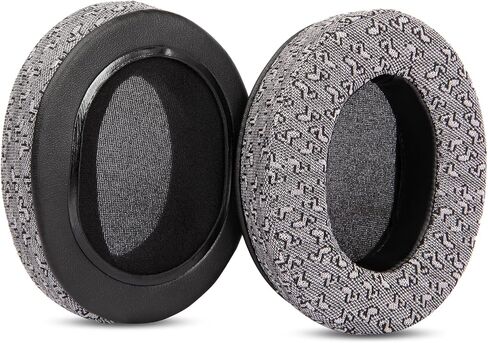 وسائد أذن MDR 7506 - وسائد بديلة YunYiYi متوافقة مع Sony MDR 7506، MDR V6، HS50 HS60 HS70 Pro قطع غيار وسائد أذن مطورة (رمادي) in Saudi Arabia