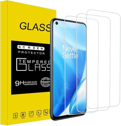 rlbmnyz[3-Pack Compatible with OnePlus Nord N200 5G screen protector Tempered Glass 9H Hardness Anti-Scratch, Bubble Free easy to install (Clear) in Saudi Arabia