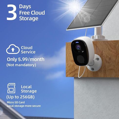 4Pack Solar Security Cameras Wireless Outdoor, Outdoor Cameras for Home Security, Home Camera with Motion Detection Alarm Floodlight Color Night Vision 2-Way Audio Waterproof,IP65 SD/Cloud in Kuwait