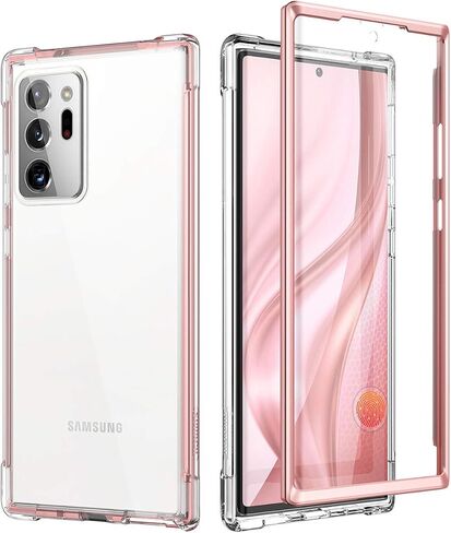 حافظة SURITCH شفافة لهاتف Samsung Galaxy Note 20 Ultra (فقط) 6.9 بوصة، [واقي شاشة مدمج] غطاء هاتف واقٍ متين مقاوم للصدمات لكامل الجسم لهاتف 20 Ultra - (شفاف) in Saudi Arabia
