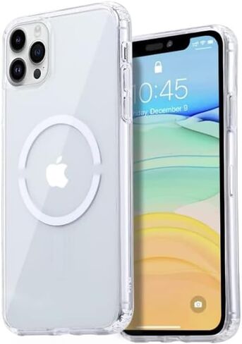 حافظة مغناطيسية قوية شفافة لهاتف iPhone 11 Pro [متوافقة مع MagSafe] [تم اختبار السقوط من الدرجة العسكرية] غطاء هاتف رفيع واقٍ مقاوم للصدمات مقاس 5.8 بوصة شفاف in Saudi Arabia