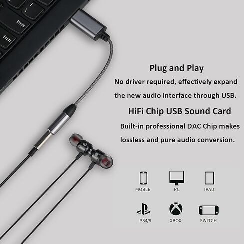 USB Headset with Microphone for PC and Laptops, Wired Headphones with Noise Cancelling & Audio Controls for Home Office, Online Meeting in Saudi Arabia