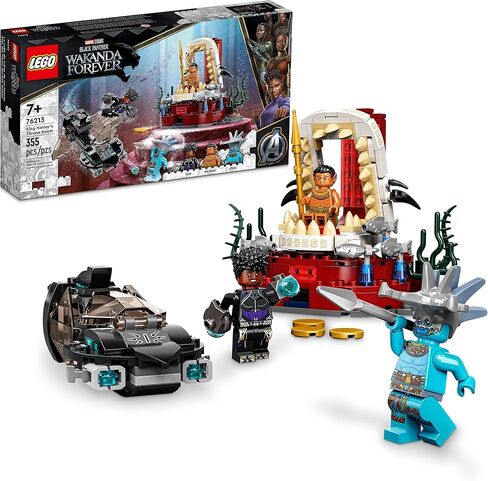 LEGO Marvel Black Panther Wakanda Forever King Namor’s Throne Room 76213 Building Kit; Building Toy Set for Kids Boys and Girls Ages 7 and up (355 Pieces) in Saudi Arabia