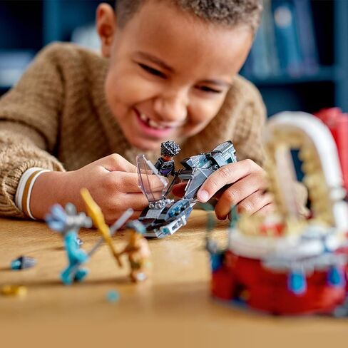 LEGO Marvel Black Panther Wakanda Forever King Namor’s Throne Room 76213 Building Kit; Building Toy Set for Kids Boys and Girls Ages 7 and up (355 Pieces) in Saudi Arabia