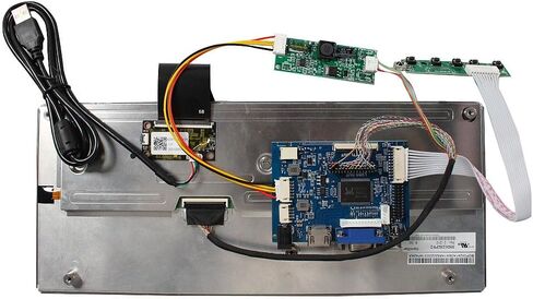 شاشة VSDISPLAY مقاس 12.3 بوصة تعمل باللمس IPS ممتدة وشاشة LCD مقاس 1920 × 720 للعرض الثانوي، مع لوحة تحكم HD-MI VGA AV VS-TY2662-V1 in Kuwait