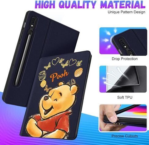 حافظة عصرية ممتعة لهاتف Samsung Galaxy Tab S8 2022/Tab S7 2020 مقاس 11 بوصة، أغطية ذكية كرتونية لطيفة للفتيات والأطفال والمراهقين بتصميم جمالي رائع، حافظة لجهاز S8/S7 اللوحي، Weini in Saudi Arabia