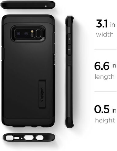 Spigen Tough Armor Designed for Samsung Galaxy Note 8 Case (2017) - Black in Saudi Arabia
