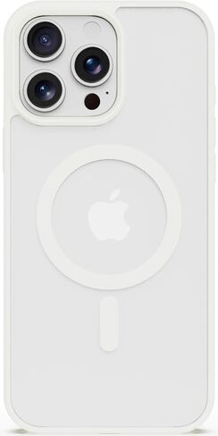 Strong Magnetic for iPhone 16 Pro Max Case Clear, Compatible with Magsafe, Slim Protective Cover, Yellowing Resistant, Hard Bumper Shockproof Phone Case for iPhone 16 ProMax 6.9 inch, White in Saudi Arabia