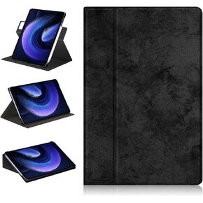 Case Compatible with Xiaomi Pad 6 Tablet 11.0 inch Released 2023 Multi-Angle Stand Cover for Mi Pad 6 Pro Tablet 360° Adjustable Swivel,Black