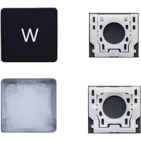 Replacement Individual W Key Cap and Hinges are Applicable for Surface Pro 4/5/6/7 1724 1796 1807 1866 (Black) Keyboard to Replace The W Key Cap and Hinge
