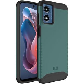 TUDIA MERGE [Military Grade] Designed for Motorola Moto G 5G (2024) Case - [DROP TESTED] Dual Layer Shockproof Slim Tough Heavy Duty Protective Phone Cases Cover - Hunter Green
