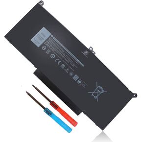 Emanjor 7.6V 60Wh Type F3YGT Battery for Dell Latitude 7480 7490 7280 7290 7380 7390 P73G001 P73G002 P28S001 P28S002 P29S002 DM3WC 2X39G DM6WC 451-BBYE 453-BBCF P28S P73G KG7VF 4-Cell