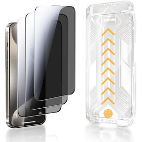 3 Pack for iPhone 14 Pro 6.1 inch Tempered Glass Screen Protector, Privacy Protection, Auto Positioning, Bubble Free, Easy Installation, Tempered glass