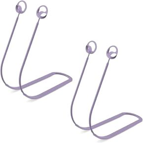 2 Packs Anti-Lost Strap for Galaxy Buds 2 Pro (2022), Sports Soft Silicone Lanyard Accessories Compatible with Samsung Galaxy Buds Pro 2 Earbuds Secure Neck Rope (Purple+Purple)