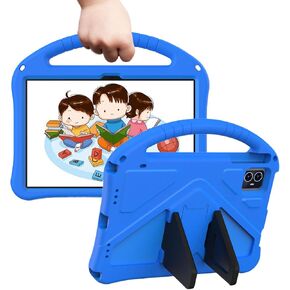 Kids Case for Onn 10.1" Gen 4, Children Friendly EVA Foam Protective Stand Handle Cover for Walmart Onn 10.1" 4th Generation 2024 Tablet - Blue