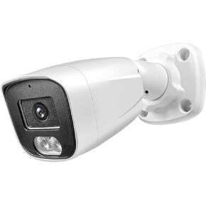 4K 8MP Wide Angle 2.8mm Lens 3840 * 2160 POE IP Security Surveillance Bullet Camera with Mic/Audio, Smart Dual Light AI Color Night Vision, IP67 Waterproof, NVR/RSTP（MF827）