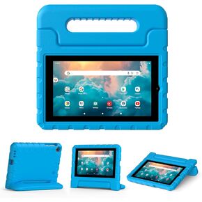 Kid Case for Walmart Onn 7 inch Gen 3 2022(Model:100071481), Light Weight Shockproof Durable EVA Foam Convertible Handle Stand Case for Walmart Onn 7 inch (Only Fit for 2022, 3rd Gen), Blue