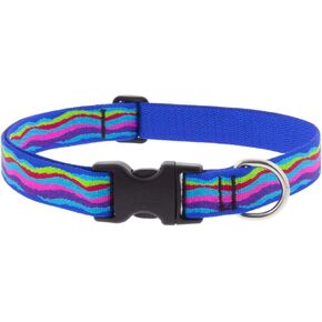 Large Dog Collar by Lupine 1" Wide Ripple Creek Design adjusts from 16" to 28"