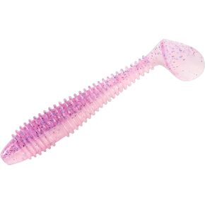 Dr.Fish 20 Pack Paddle Tail Swimbait Soft Fishing Lure Soft Plastic Bass Fishing Lures Worm Drop Shot Bait Trout Crappie Freshwater 1.4''/2''/3'' in Saudi Arabia
