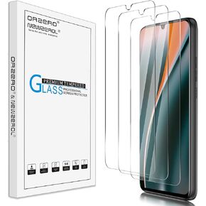 Orzero (3 Pack) Tempered Glass Screen Protector Compatible for BLU G73 / BLU G73L, Protector De Pantalla 2.5D Arc Edges 9 Hardness High Definition Bubble-Free