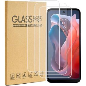 rlbmnyz[3-Pack Compatible with Motorola Moto G Play (2024) /G Play Gen 3 screen protector Tempered Glass,9H Hardness, Anti-Scratch, Bubble Free, easy to install (Clear)