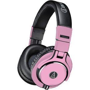 Skin Compatible with Audio-Technica ATH-M40x Headphones - Solid Pink| MightySkins Protective, Durable, and Unique Vinyl Decal wrap Cover | Easy to Apply, Remove, and Change Styles | Made in The USA