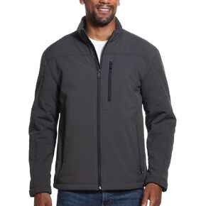 Weatherproof Midweight Soft Shell Jackets for Men - Men’s Water Resistant Windbreaker with Stand Collar (S-3XL)