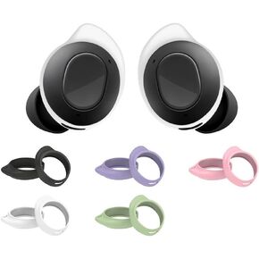 5 Pairs Galaxy Buds FE Ear Hooks, Replacement Silicone Sport Ear Tips Wing Earplug Eartips Gel Cover Fit in Case Accessories Compatible with Samsung Galaxy Buds FE - 5 Color