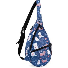 XEYOU Unisex Sling Bag Multipurpose Crossbody Shoulder Bag Travel Chest Pack for Men Women Lightweight Casual Daypacks