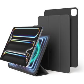 elago Magnetic Folio Case for iPad Pro 11 inch Cover (M4) - Back Plate can be Attached to Metal Materials, Wake/Sleep functionality, Compatible with Apple Pencil 2 [Dark Grey]